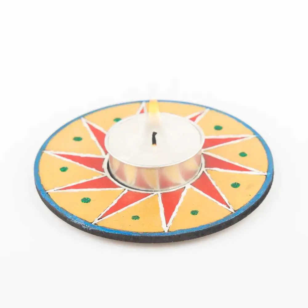 Buy MDF star t-light holder painted online